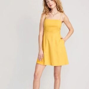 Old Navy • Linen‎ Blend Cami Dress